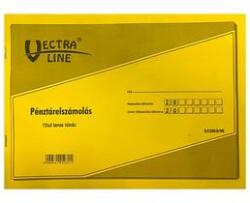 Vectraline Nyomtatvány pénztárelszámolás VECTRALINE A/4 25x2 lapos fekvő (DF200/D/VK) - irodaszer