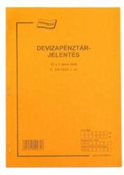  Nyomtatvány pénztárjelentés deviza (22663) - irodaszer