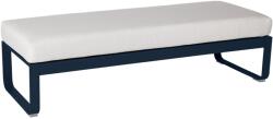 Fermob Fehér kárpitozott pad Fermob Bellevie 148 cm, sötétkék talppal (FB-8494-92-81)