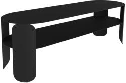 Fermob Fekete fém kerti dohányzóasztal Fermob Bebop 120 x 40 cm (FB-5628-42)