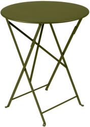 Fermob Zöld fém összecsukható asztal Fermob Bistro Ø 60 cm - pesto ernyő (FB-0245-D3)