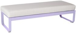 Fermob Fehér kárpitozott pad Fermob Bellevie 148 cm, lila talppal (FB-8494-D1-81)