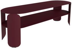 Fermob Cseresznyepiros fém kerti dohányzóasztal Fermob Bebop 120 x 40 cm (FB-5628-B9)