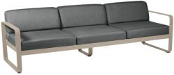 Fermob Sötétszürke kárpitozott kerti kanapé Fermob Bellevie 235 cm, szerecsendió szürke alappal (FB-8480-14-A3)