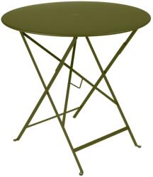 Fermob Zöld fém összecsukható asztal Fermob Bistro Ø 77 cm - pesto ernyő (FB-0233-D3)