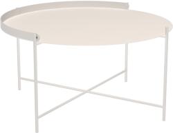 HOUE Fehér fém kerti dohányzóasztal HOUE Edge 76 cm (10913-0808)