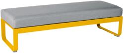 Fermob Szürke kárpitozott pad Fermob Bellevie 148 cm sárga talppal (FB-8494-C6-79)