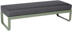 Fermob Sötétszürke kárpitozott pad Fermob Bellevie 148 cm kaktuszzöld alappal (FB-8494-82-A3)