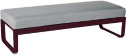 Fermob Szürke kárpitozott pad Fermob Bellevie 148 cm cseresznyepiros talppal (FB-8494-B9-79)