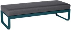 Fermob Sötétszürke kárpitozott pad Fermob Bellevie 148 cm kék talppal (FB-8494-21-A3)