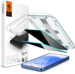 Samsung Galaxy S24 Plus / S25 Plus SM-S926 / S939, Kijelzővédő fólia, ütésálló fólia (az íves részre is! ), Tempered Glass (edzett üveg), Spigen Ez Fit HD Privacy, Clear, 2 db / csomag