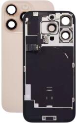 Apple iPhone 16 Pro - Hátsó üveg + Kamera lencse + Fémlemez + Magsafe mágnes (Desert Titanium)