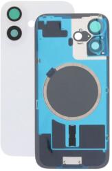 Apple iPhone 16 - Hátsó üveg + Kamera lencse + Fémlemez + Magsafe mágnes (White), White