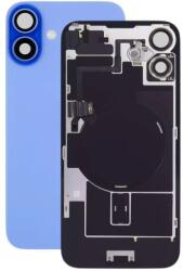 Apple iPhone 16 - Hátsó üveg + Kamera lencse + Fémlemez + Magsafe mágnes (Ultramarine)