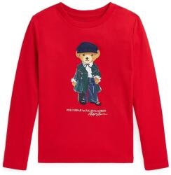 Ralph Lauren gyerek pamut hosszú ujjú felső piros, 312952134002 - piros 90-100