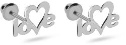 Heratis Forever Gyerek csavaros fülbevaló Love fehéraranyból, 14K IZ31553A