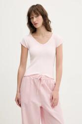 Tommy Jeans t-shirt női, rózsaszín, DW0DW21349 - rózsaszín L