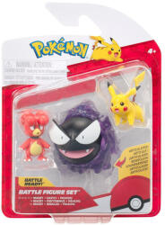 Pokémon 3 db-os figura csomag - Magby, Pikachu, Gastly