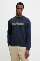 Barbour pamut melegítőfelső Pique Applique Crew Sweatshirt sötétkék, férfi, melange, MOL0670 - sötétkék XXL