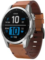  LEATHER Bőrszíj Garmin-hez Fenix 7S / 7S Pro / 7S Solar / 7S Zafír barna