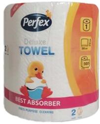 Perfex Kéztörlő tekercses háztartási PERFEX Deluxe 2 rétegű 500 lapos 1 tekercses (SKU10399) - fotoland
