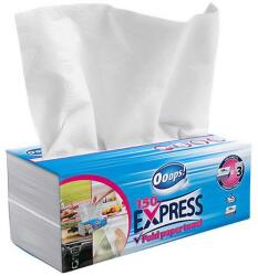 Ooops! Kéztörlő hajtogatott V OOOPS! Express 2 rétegű fehér 25x21 cm 150 lap doboz 20 doboz/karton (KKC21502130) - fotoland