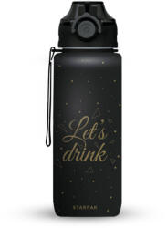 Starpak Let's drink kulacs, 400 ml, fekete, Starpak (STK-536878)
