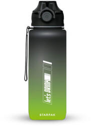 Starpak Let's drink kulacs, 400 ml, zöld-fekete, Starpak (STK-536877)
