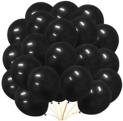 50 darabos latex lufi szett - 30 cm - Fekete