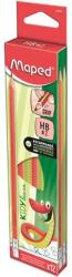 Maped Grafitceruza írástanuláshoz radírral HB háromszögletű MAPED Kidy Learn 12 db (853601)