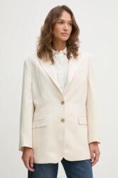 Tommy Hilfiger blézer vászonkeverékből - bézs 40