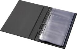 Panta Plast Névjegytartó, 200 db-os, gyűrűs, PANTA PLAST, fekete (0304-0008-01) - tabexpress