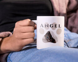  Cica mancs bögre - fényképpel és névvel