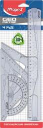 Maped Vonalzókészlet, műanyag, 4 darabos, MAPED Geometric (242767)