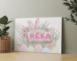  Vászonkép tojásos nyuszis grafikával