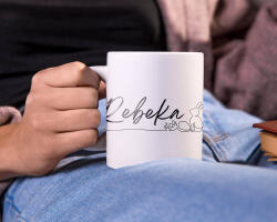  Húsvéti vonalrajz bögre saját névvel