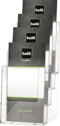 HELIT Prospektustartó, asztali, 1/3 A4, 4 rekeszes, HELIT (H2352002) - tabexpress