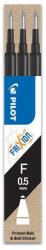 Pilot Rollertoll betét, 0, 25 mm, törölhető, PILOT Frixion Ball/Clicker , fekete (BLS-FR5-B-S3)