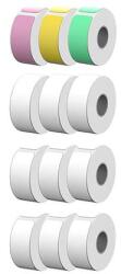 Kodak Címke, 12 tekercs (3 színes 9 fehér), M50 nyomtatóhoz, KODAK (KOICRGM5012P12) - tabexpress