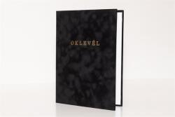  Oklevéltartó, A4, exkluzív, plüss, aranyozva, fekete (5999513156722) - tabexpress
