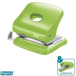 RAPID Lyukasztó, kétlyukú, 30 lap, RAPID FC30 , élénk zöld (5000361) - tabexpress