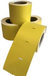 Polccímke, thermo, 38×55 mm, nem öntapadó, 600 db/tekercs, sárga (ISPC3855S) - tabexpress