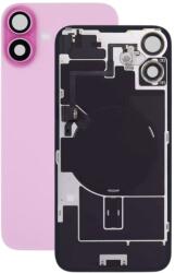Apple iPhone 16 - Sticlă pentru carcasa din spate + Sticlă cameră + Placă metalică + Magneți MagSafe (Pink), Pink
