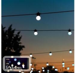 Twinkly Füzérlámpák 20 LED AWW fekete kábel Dugó F (EU típus) 10 m (TWF020GOP-BEU)