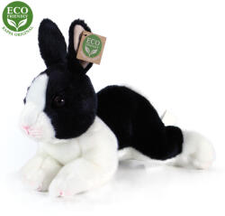 Rappa Nyuszi plüssfigura fekete-fehér színben 23 cm