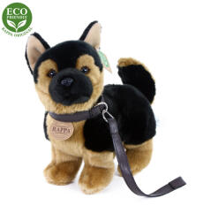Rappa Plüss németjuhász kutya pórázzal 23 cm