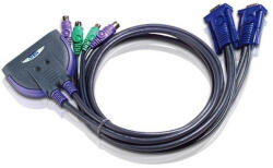 ATEN CS62S-AT 2-Port PS/2 VGA Cable KVM Switch (CS62S-AT) - mzona