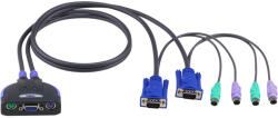 ATEN CS62S KVM kapcsoló Fekete (CS62S-AT)
