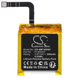 Cameron Sino Amazfit GTS 3 li-polymer akku (3, 87v/240mah, Amazfit pl462023 kompatibilis) fekete (CS-AMT300SH)