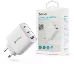 DEVIA ST111615 Extreme Speed Series 65W 2xUSB C/USB fehér hálózati adapter (ST111615) - bestbyte